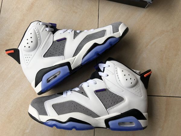 

2019 VI 6 FIINT Blue White Mens Баскетбол обувь 6S Спортивные кроссовки Jumpman дизайнер кроссовки