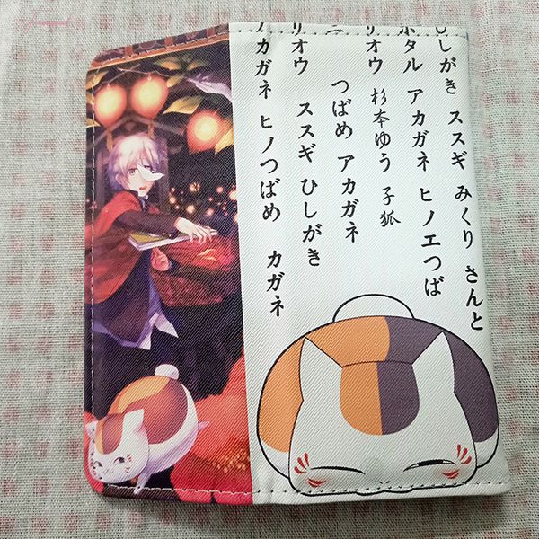 

anime 19 days tokyo ghoul naruto hatsune miku yuri on ice natsume yuujinchou wallet coin purse id credit card holder, Red;black
