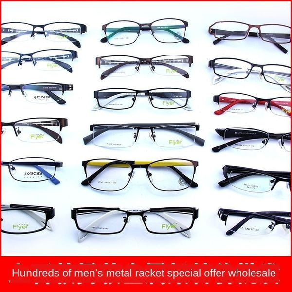 

hundreds of semi- metal frame men's business ultra light steel tr90 glasses frame men's glasses fashion, Silver