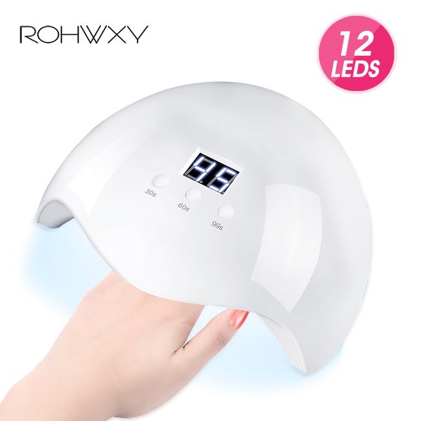 

rohwxy nail lamp 36w uv led lamp sunlight nail dryer drying all gels polish varnish hybrid ice all for nails art manicure