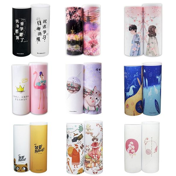 

multi-function pencil case pencil case large capacity canvas multiple colors layered graffiti school supplies
