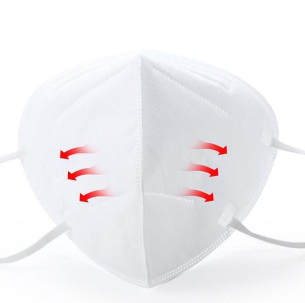 

KN95 пылезащитная маска 6 слоев защитные маски для лица с высоким качеством крышка рта фильтр пылезащитный частичный респиратор N95 маски бесплатно DHL