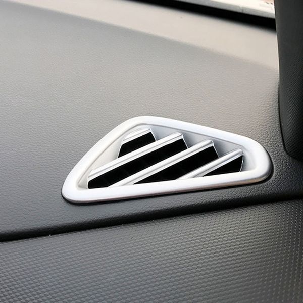 

car styling accessories 2pcs abs matte interior front upper air vent outlet cover trim for hyundai kona 2017 2018