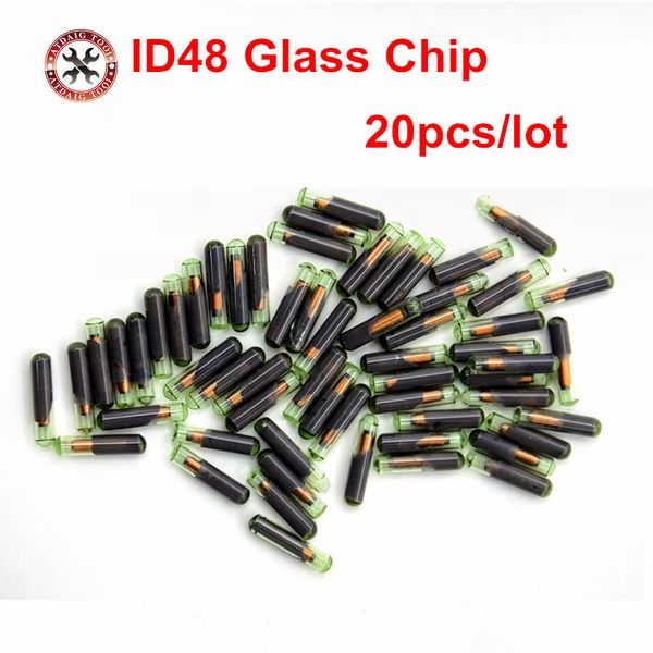 

2018 20pcs/lot for vw can system id48 glass chip for vw id 48 transponder chip car