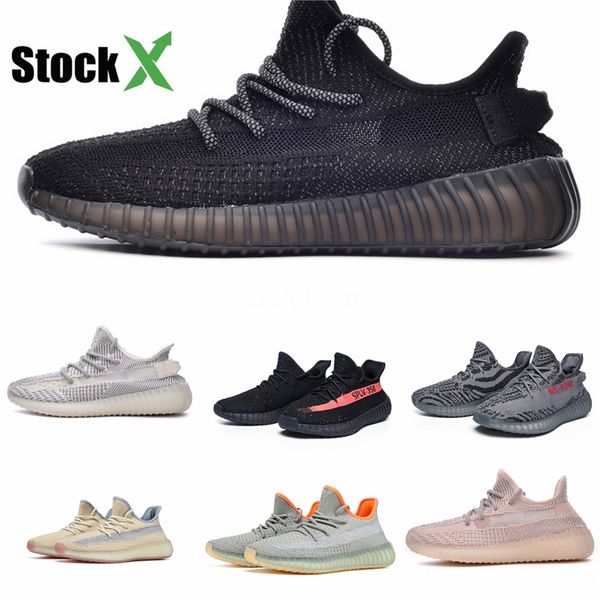 

black static reflective antlia clay true form hyperspace zebra glow in the dark kanye west running shoes bred designer sneakers #dss607