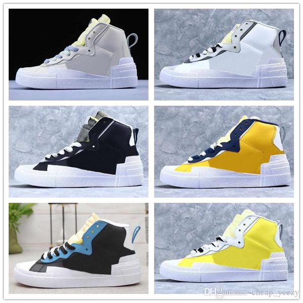 

2019 new sacai x blazer mid ldv mens running shoes brand designer sneakers casual skate dunk sports blazers trainers