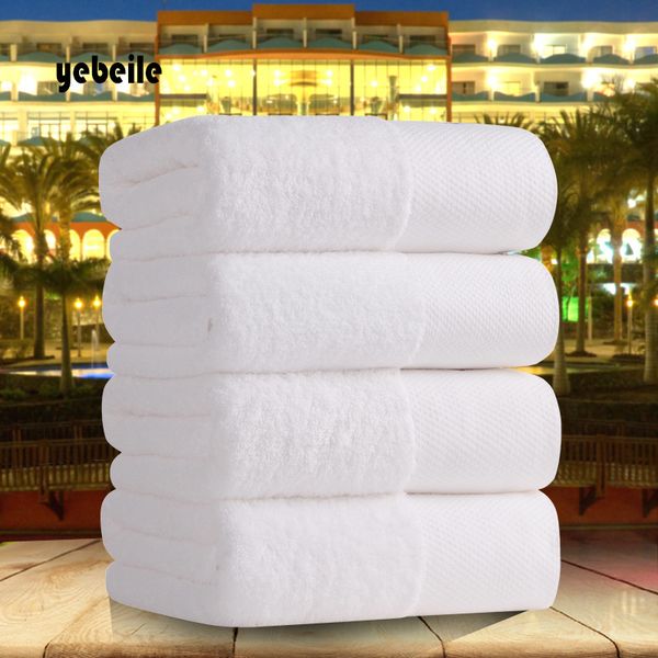 

yebeile 5 stars l 100% cotton white bath towel thick beach towel fast drying soft high absorbent antibacterial cotton