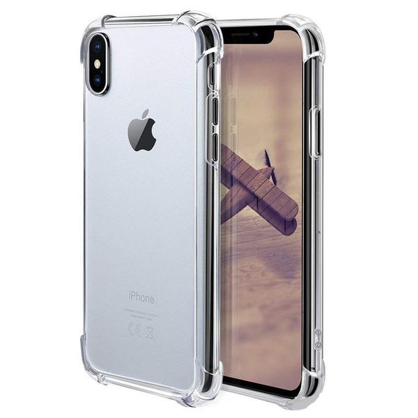 

For iphone 11 pro max xr 8 clear tpu ca e hock ab orption oft tran parent back cover for am ung 9 10 plu 10e