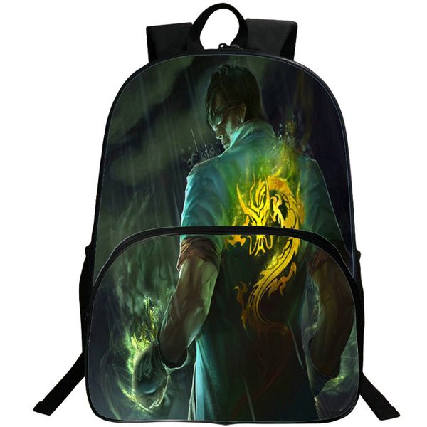 

lee sin backpack the blind monk day pack lol game school bag leisure packsack quality rucksack sport schoolbag outdoor daypack