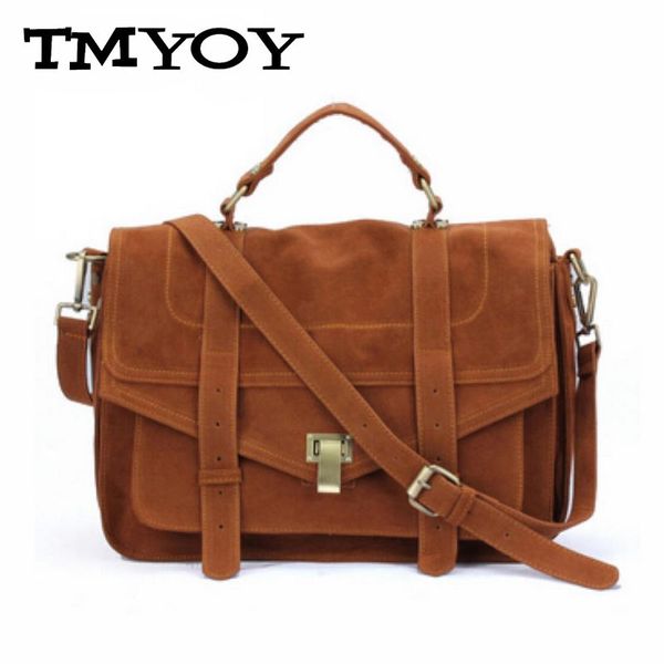 

tmyoy new arrival women nubuck leatherhandbag brand women messenger bag vintage women's shoulder bags satchel tote bolsas db4907