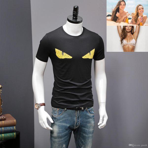 

new 100% cotton running t-shirt men white brand clothing fashion design plus size summer short sleeve homme, White;black