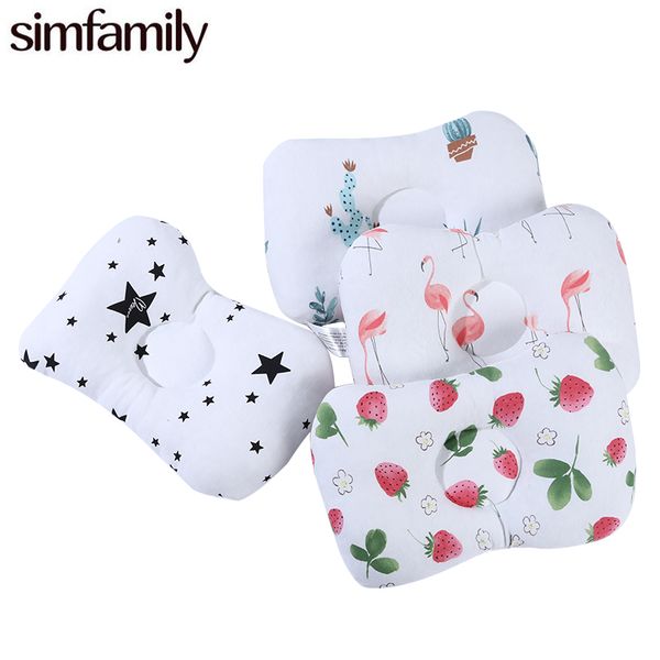 

simfamily] 100% cotton baby pillow newborn baby anti flat head sleep pillow bedding sleep positioner support