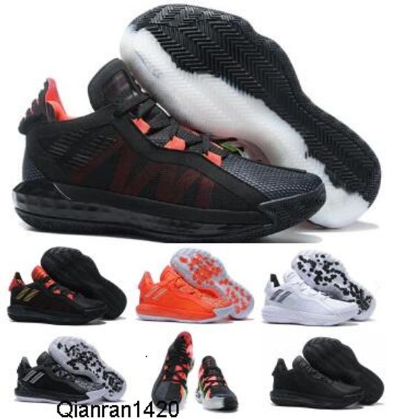 

dame 6 2020 new lillard basketball shoes mens man black stone solar red white vi 6s sports baskets trainers sneakers shoes