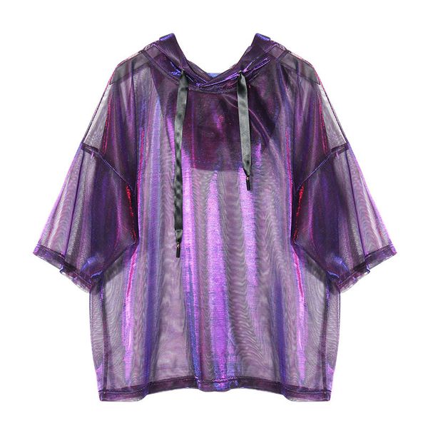 

superaen fashion women's t shirts hooded short-sleeved t-shirt female summer new 2020 sunscreen casual women clothing, White