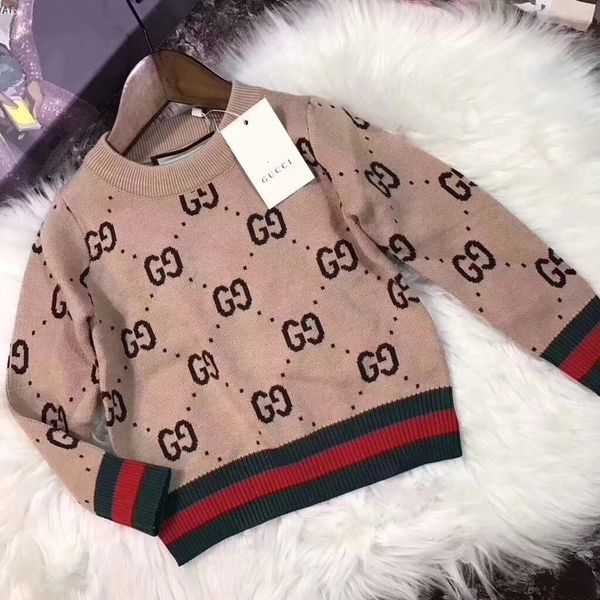 

De igner luxury boy weater 2019 autumn knitted pullover winter weater for baby girl children clothe kid infant 092006, Blue