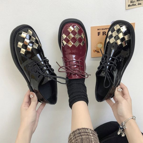 

new shoes women oxford flat spring shoes for woman genuine leather flats vintage loafers casual sneakers 2020 metal sequin, Black