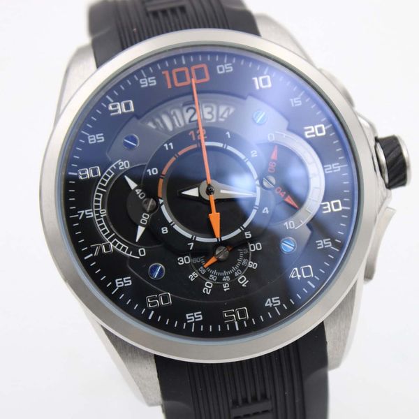 

Quartz chronograph wri twatch tachymeter calibre mercede benz l leonard topwatch men 039 watch three ub dial di play rubber trap