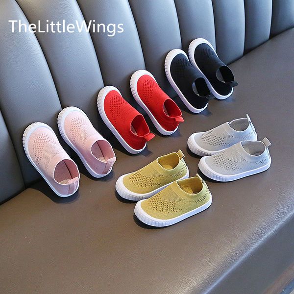 

children's shoes 2020 spring and summer lazy breathable soft bottom shoes boys and girls students mesh sandals 1- years old, Black