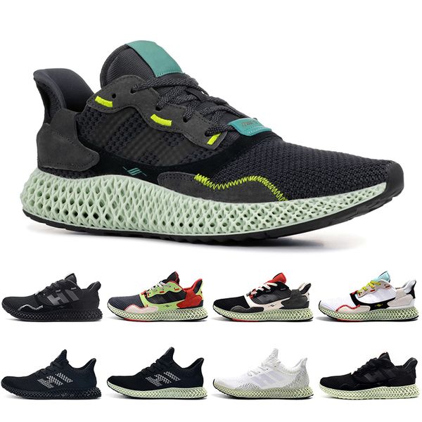 

Hender Scheme x ZX 4000 4D Futurecraft 4D Кроссовки для мужчин Трехместный Черный Белый Углеродный