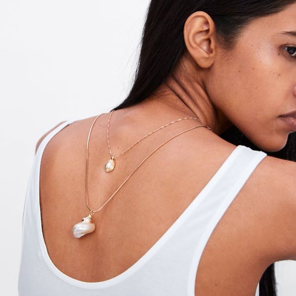 

dvacaman vintage gold color shell pendant necklaces for women 2019 boho sea beach chains necklaces pendant party gift jewelry, Silver