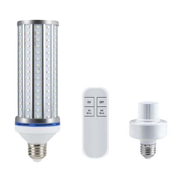 

60w uv germicidal light remote control timing e26 e27 led uvc light bulb germicidal lamp kill mites deodorizer ozone lamp