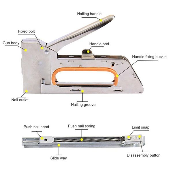 

1008f manual nail gun three-purpose code nail gun gas u-shaped grab oil painting martin with