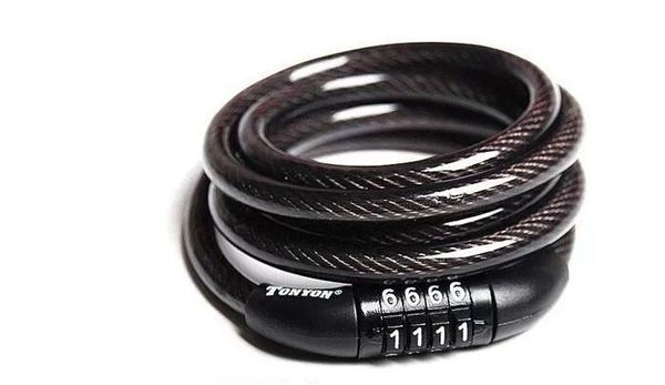 

bike bicycle 4 digital code password combination lock cable ty532 1200mm mbi-08
