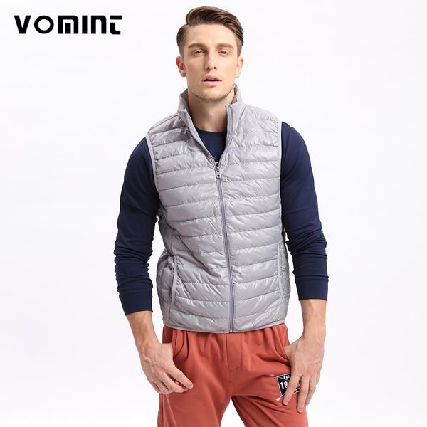

vomint мужские вниз пальто жилет куртка зима свет 80% вниз жилет короткие тонкие мужские куртки u6qi9025 (азия размер, см. размер, Black