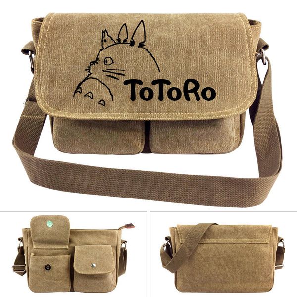 

anime my neighbor totoro messenger canvas shoulder bag teenagers cartoon tonari no totoro satchels school bags women handbags