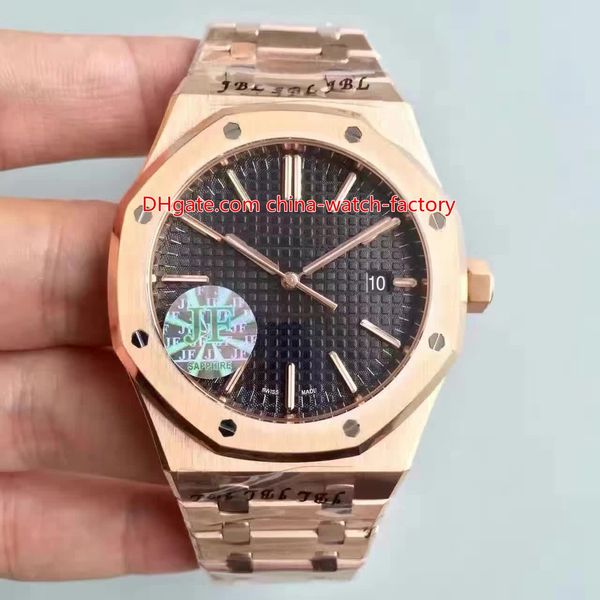

8 style selling v3 cal.3120 movement 18k gold 41mm offshore 15400 15400st.oo.1220st.01 02 03 automatic mens watch watches, Slivery;brown