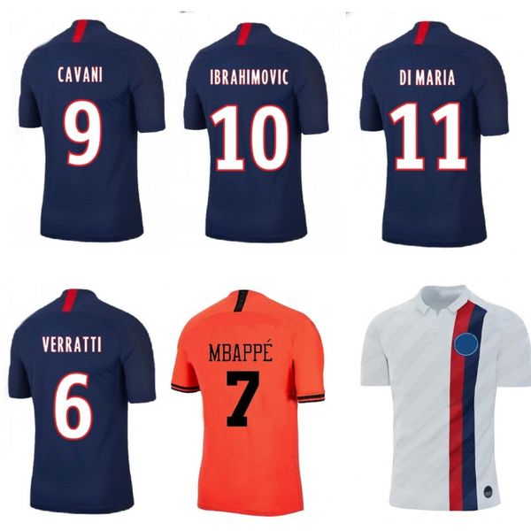 

2019 2020 трико psg детей наборы джерси футбола mbappe кавань di мария неймар jr футбольные рубашки обмундирования дома вдали третьи вершины