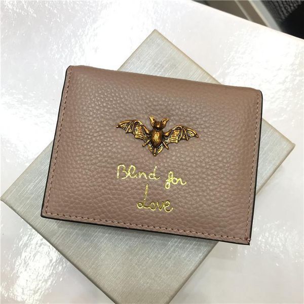 

elegant2019 ma'am grain litchi bat fold more function wallet