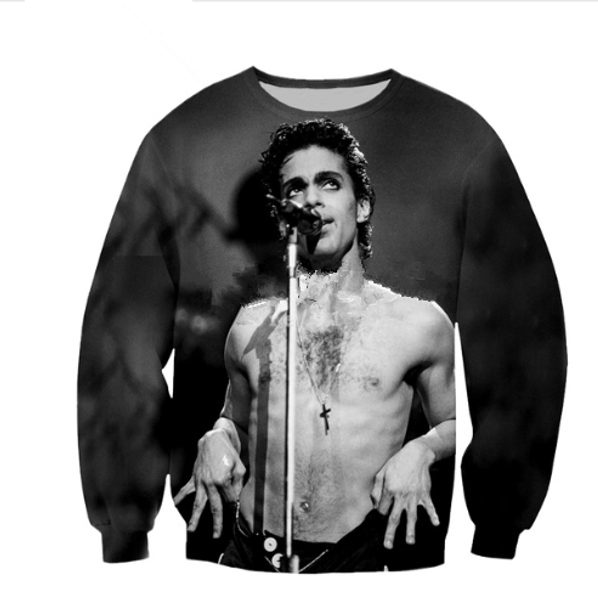 

new fashion singer prince rogers nelson sweatshirt men women 3d print 3d funny long sleeve tracksuit pullover outerwear casual w23, Black