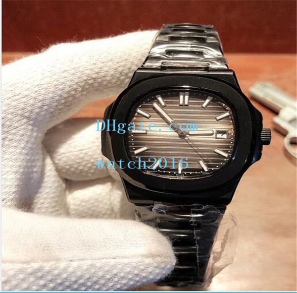 

мужские часы класса люкс 40мм 5711 / 1a-010 механическая автоматическая нержавеющая сталь 316l синий коричневый серый белый циферблат черный, Slivery;brown