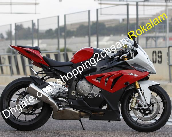 Für BMW Cowling Teil S1000RR S 1000RR S1000 RR Motorrad Rot Schwarz Sliver Körper Verkleidung Kit 2010 2011 2012 2013 2014 (Spritzguss)