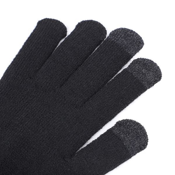 

fashion-solid winter knitting fingers portable glove outdoor sports five fingers gloves 2pcs/pair cny772, Blue;gray