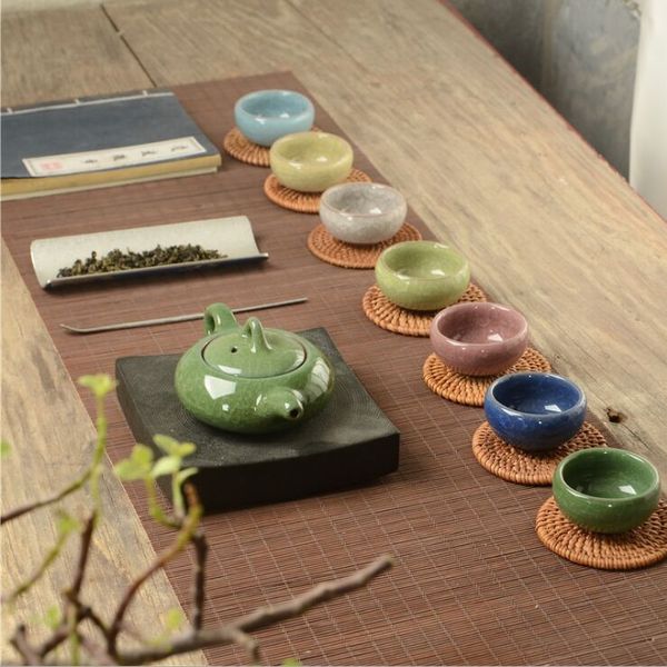 

tea set porcelain business tea tools gifts a complete set of colorful ice split tea set with ceramic ice split glaze ku