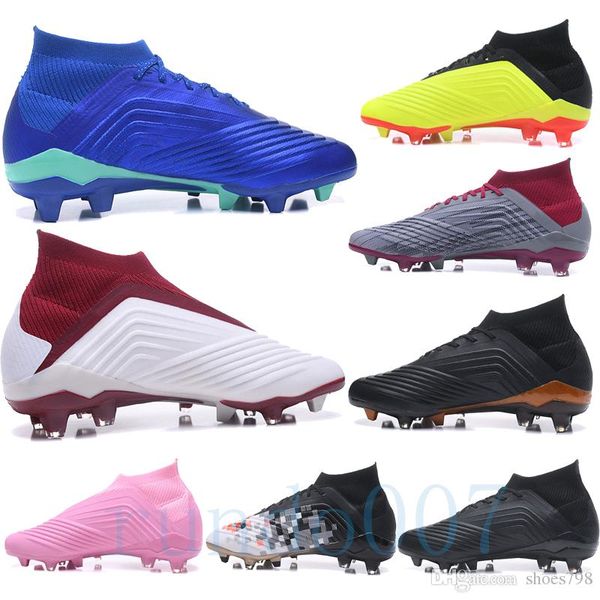 

мода 2019 кошек футбольных бутс хищники 18 сапоги мужских scarpe-да молодежь fg футбол спортивной обуви, работающей scarpe кроссовок chaussu