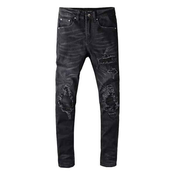 

2020 amirl jeans #622 famous brand designer luxury jeans men fashion street wear mens biker jeans man popular hip hop pants, Blue