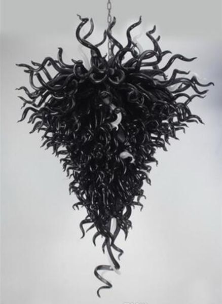 

antique murano chandelier lighting vintage black blown glass style chandeliers light for dining room decoration