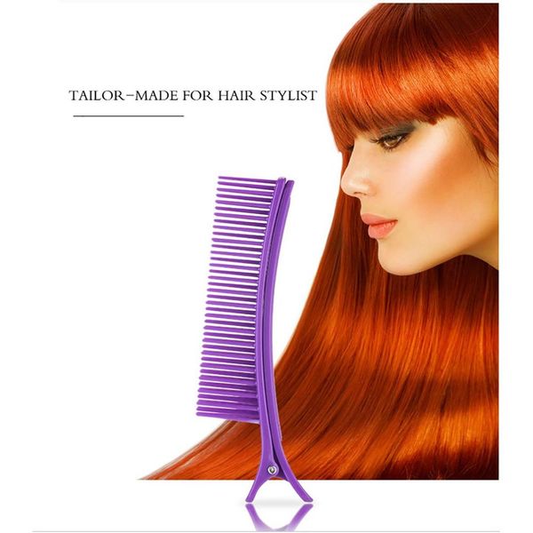 

prong clip salon hair sectioning comb hairdressing clip clamps duckbilled hairpin track-on hair styling tools