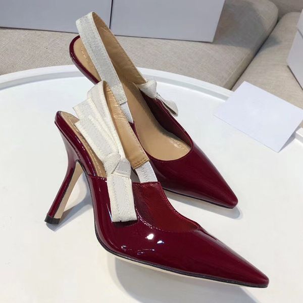 

designer women high heels party fashion girls pointed shoes dance wedding shoes double straps sandals women shoes size 35-42, Black