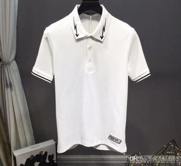 

дизайнерская мужская рубашка футболка летняя красота dusa рубашка дышащий мужской лацкан уличная мода хлопчатобумажная рубашка, White;black