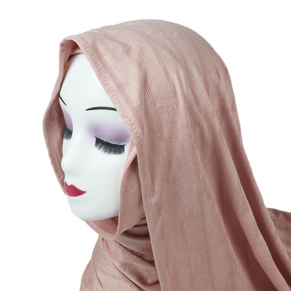 

жаккард хиджаб шарф горячих продаж кешью цветы обычного цвет цвет темно-мусульманин для кожи hijabs глава повязок для женщин, Red