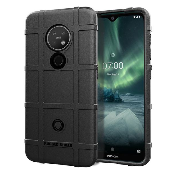 

Для Nokia 7,2 силиконовый чехол Обложка Прочный Доспех Мягкий матовый Гибридный удар