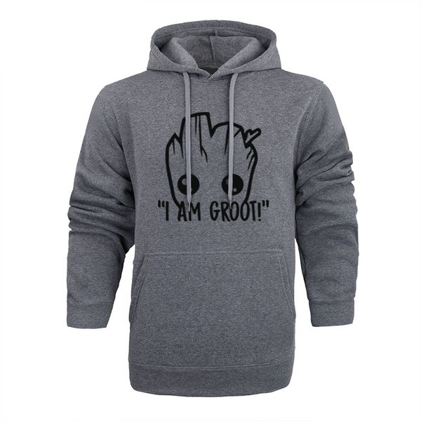 

2018 new mens hoodies groot hoodies parody no heart x the galaxy mode slaughter gang atl cotton long sleeved mens, Black