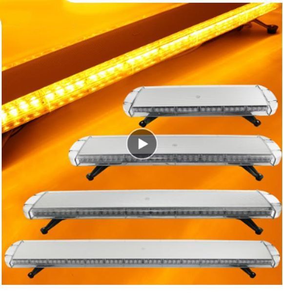 

30" to 72" led flash warning strobe light bar car truck tow beacons safety emergency lightbar amber yellow