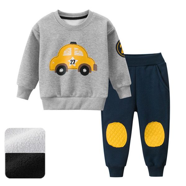 

весна осень мальчики комплект одежды детская одежда наборы 1-8 лет дети мальчики повседневная флис 2 шт футболка + брюки спортивный костюм, White