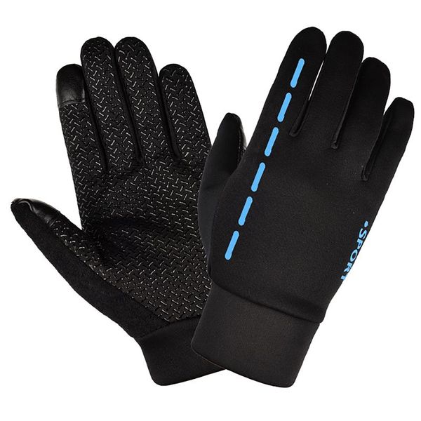 

onewell cycling gloves full finger touch screen anti-slip elastic riding protective glove accessories, Black