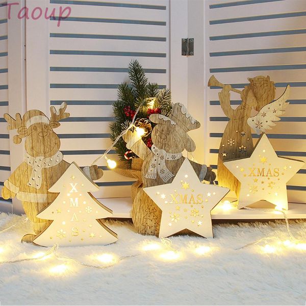 

taoup wooden christmas holiday ornaments christmas ornaments china xmas tree pendants noel snowman santa claus table decoration
